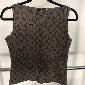 Fendi Large Brown Top